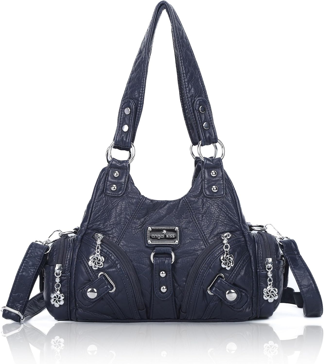 Stylish Small Hobo Shoulder Bag for Women - Multi-Pocket Design