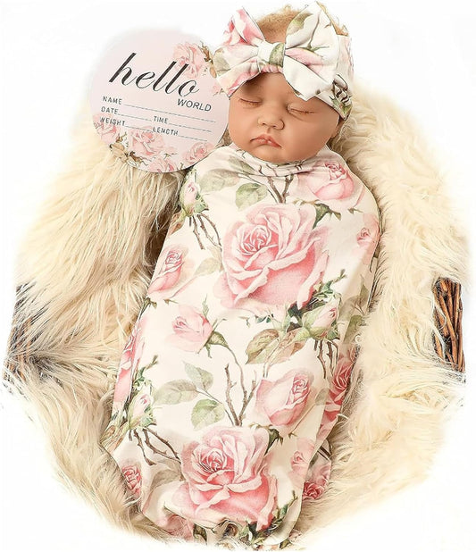 Swaddle in Style: Galabloomer Flower Blanket Set