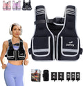 Weighted Vest for Women Men 5-30lb - Adjustable Fitness and Rucking