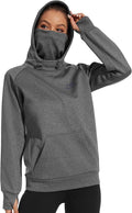 BASSDASH Womens Fleece Fishing Hoodie with Neck Gaiter - Warm Water
