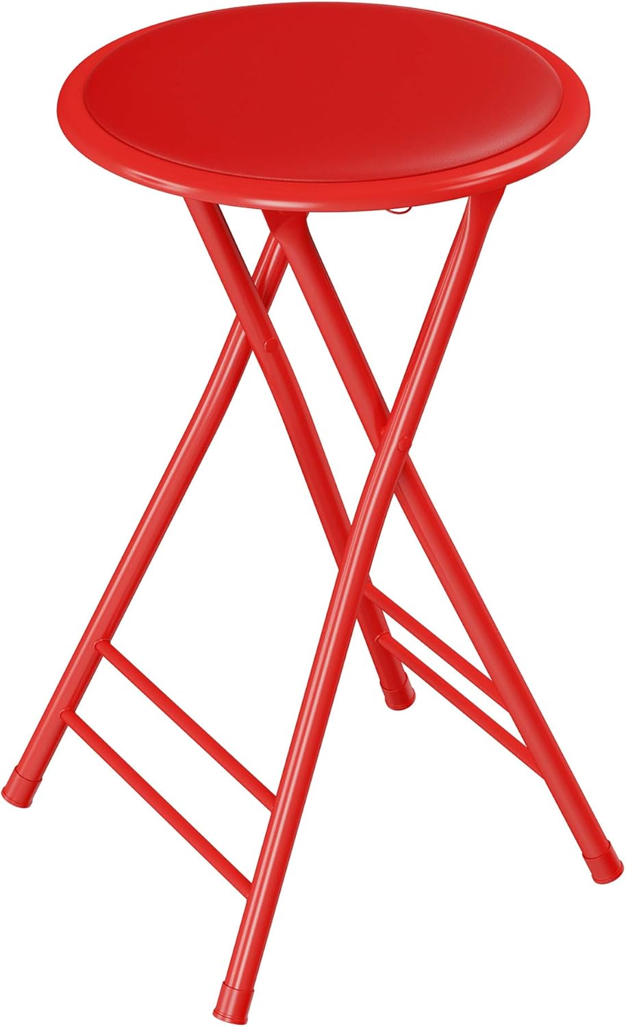 Folding Stool - Backless 24-Inch Portable Indoor Seating Solution