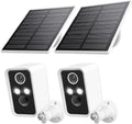 Security Cameras Wireless Outdoor 2 Pack - Solar, Motion Alert