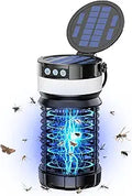 Solar Bug Zapper for Outdoor Indoor - USB-C Rechargeable Mosquito