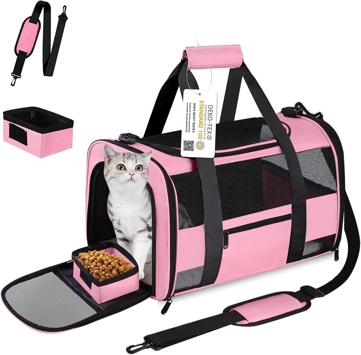 20 in Large Cat Carrier Soft Side for Medium Small Dogs Cats