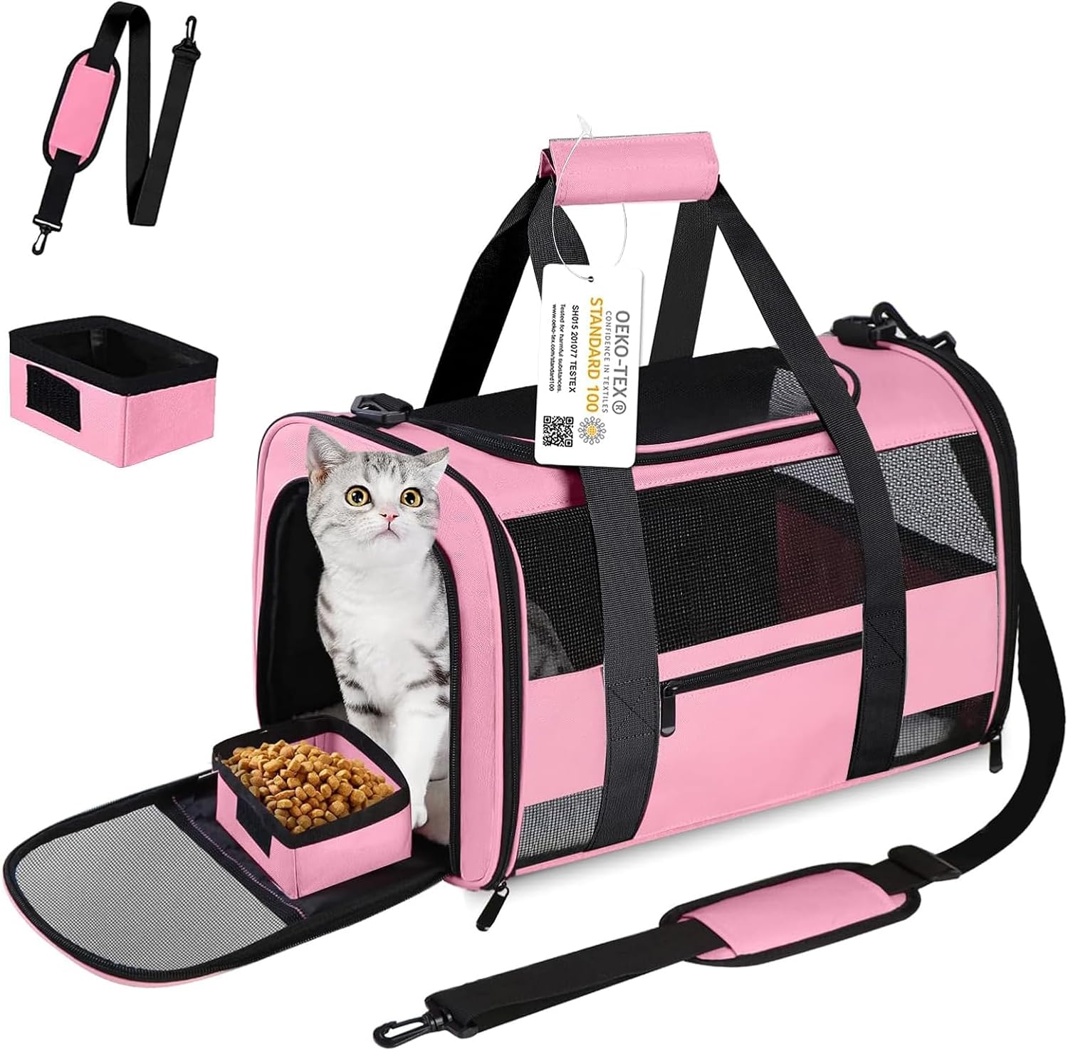 20 in Large Cat Carrier Soft Side for Medium Small Dogs Cats