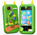 Green Dinosaur Kids Smart Phone Toy 2.8in Touchscreen - Educational