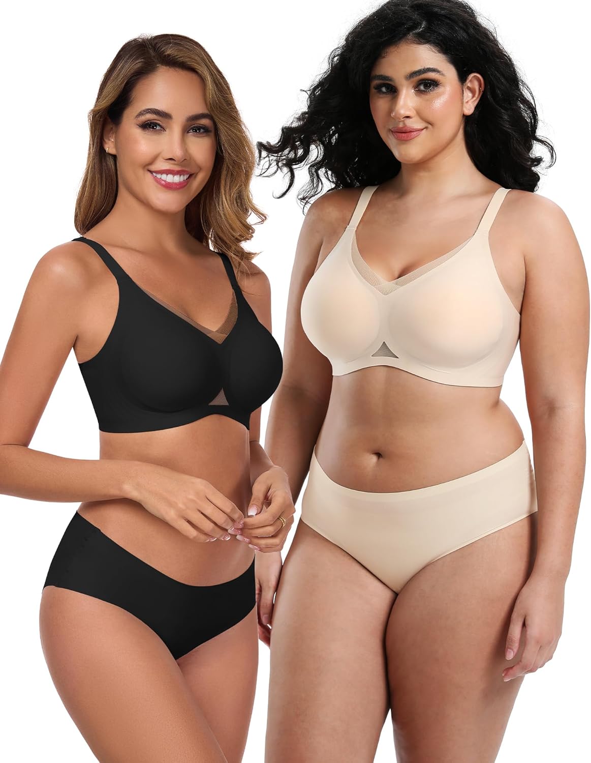 Wireless Bras for Women No Underwire Seamless Comfort Fit