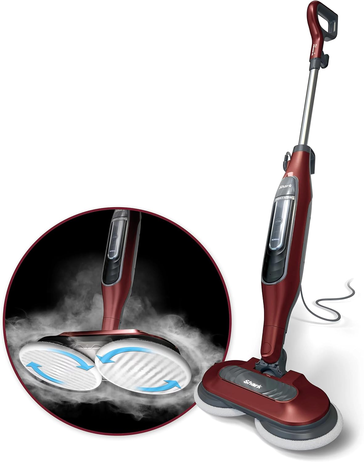 Shark S7001 Mop Scrub & Sanitize with 4 Washable Pads