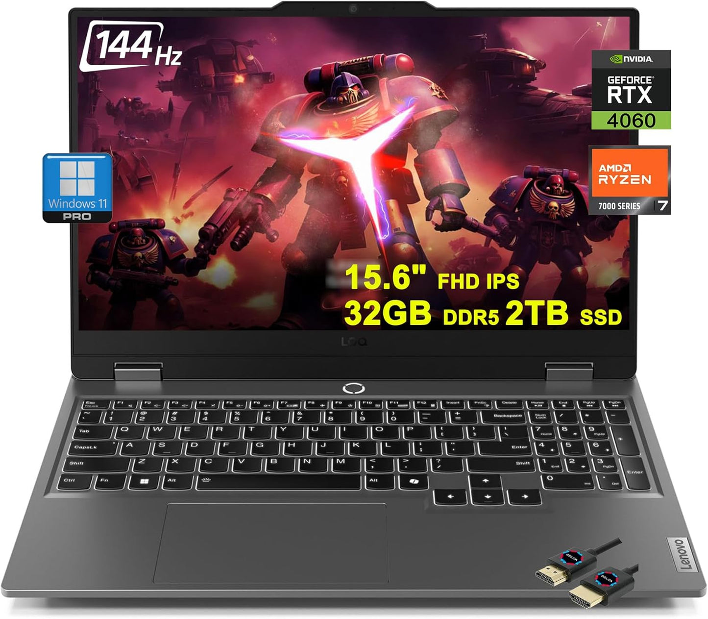 Lenovo LOQ Gaming Laptop with Ryzen 7 and GeForce RTX 4060