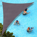 Sun Shade Sail Right Triangle 10ft x 18ft x 20.6ft - Custom Dark Grey