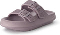 CUSHIONAIRE Women's Fame recovery cloud slide (Style 3B9Z)