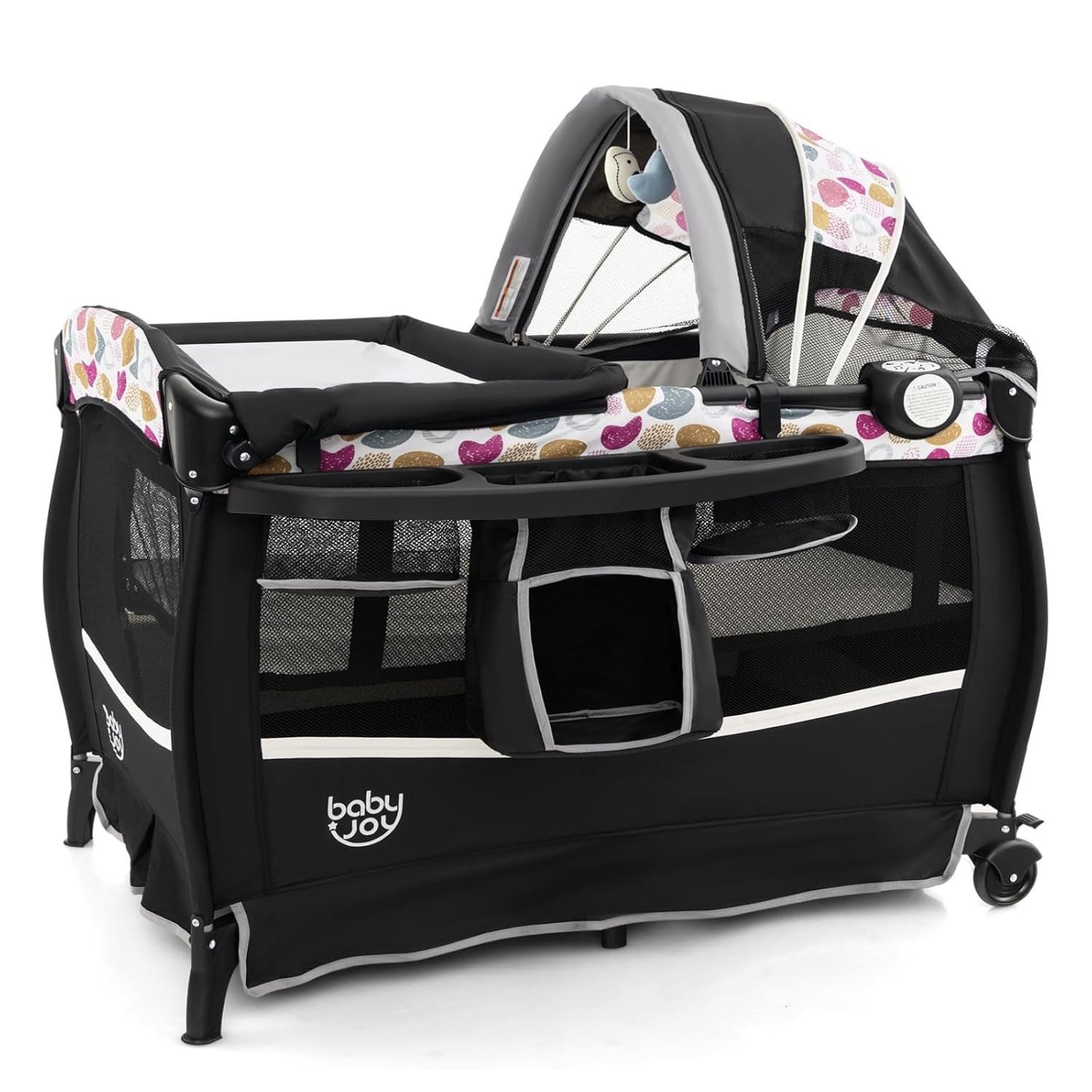 4 in 1 Pack and Play with Bassinet and Changing Table for Babies