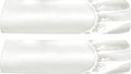 Cotton Sateen Twin Fitted Sheets 2-Pack - Deep Pocket Ivory