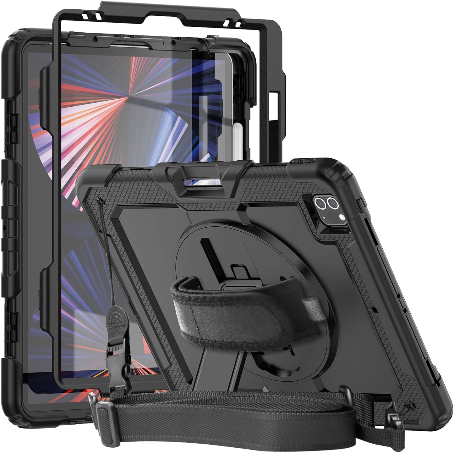 Herize Case for iPad Pro 12.9 inch with Screen Protector and Stand