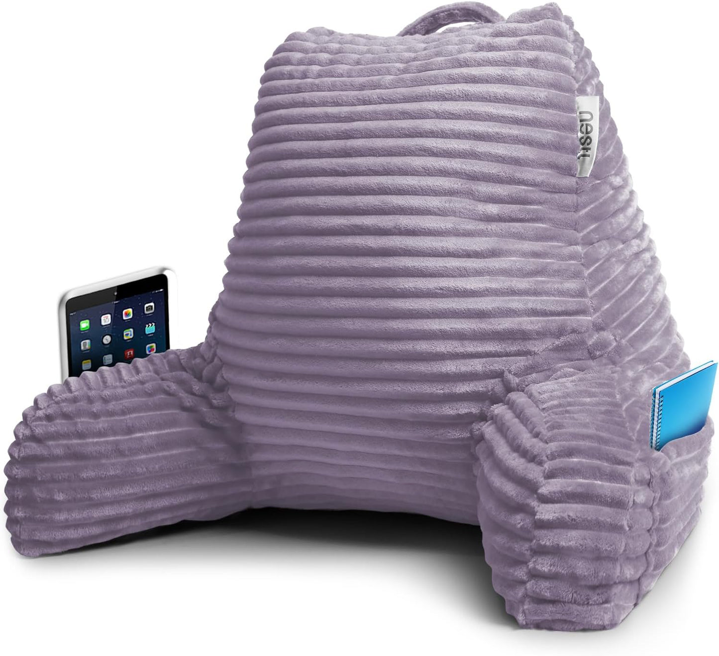 Nestl Reading Pillow with Shredded Foam for Ultimate Comfort