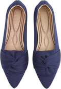 Flats for Womens Pointed Toe Ballet Flats with Bow (Style F1WZ)