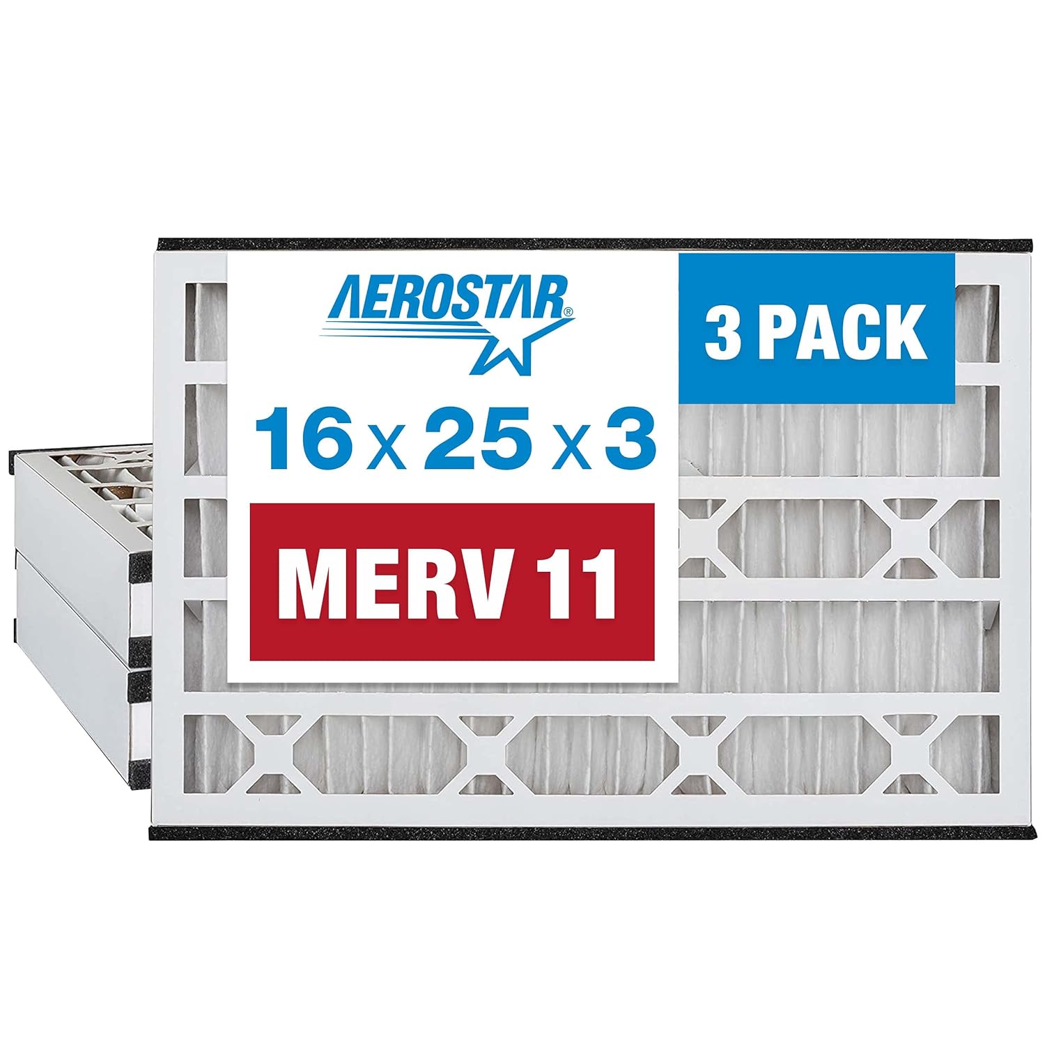 Aerostar 16x25x3 MERV 11 Filters - Efficient Air Quality Solution
