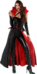 Morph Gothic Vampire Costume Women With Cape - Elegant Halloween