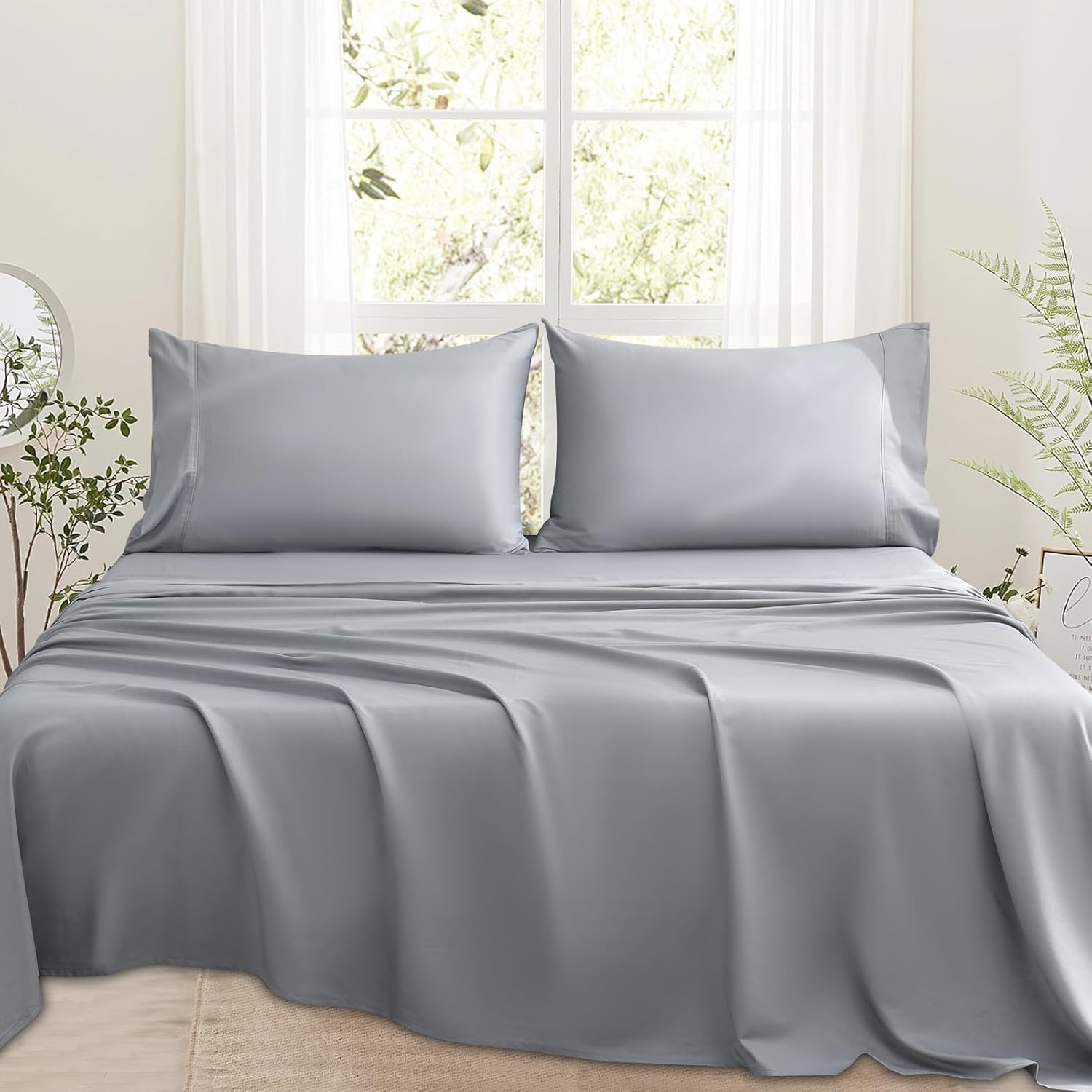 Luxurious 1000 Thread Count Egyptian Cotton Queen Sheets Set