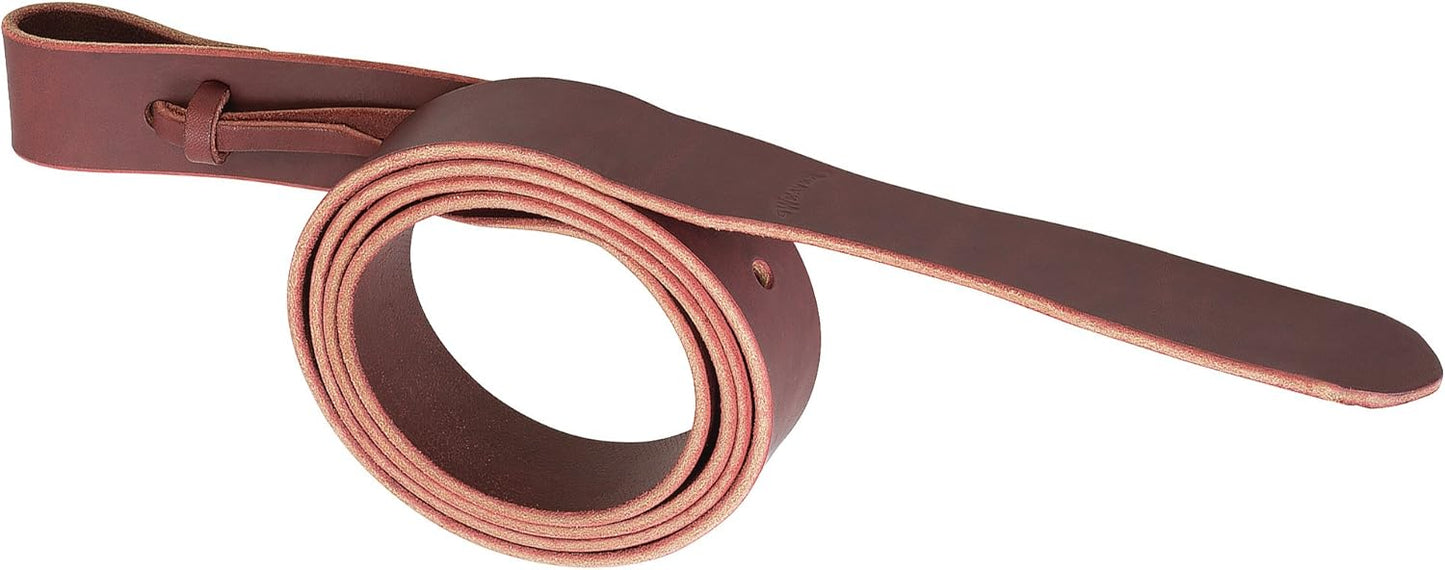 Weaver Leather Latigo with Holes - Premium Burgundy Leather Strap