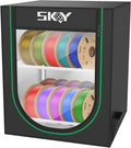 3D Printer Filament Storage Box - 2-Tier Metal Rack for 20 Rolls