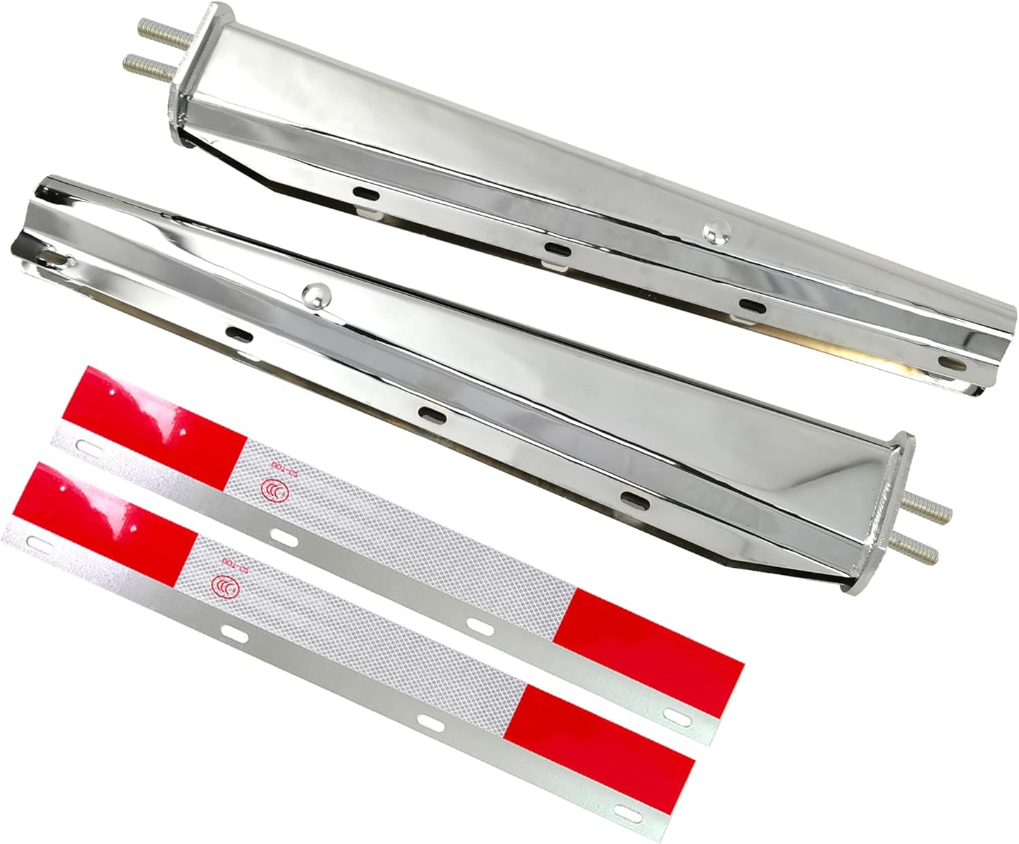 Stainless Steel Straight Spring Loaded Mud Flap Hangers Set