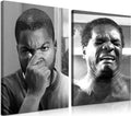 Framed Funny Bathroom Canvas Wall Art Set of 2 for Decor