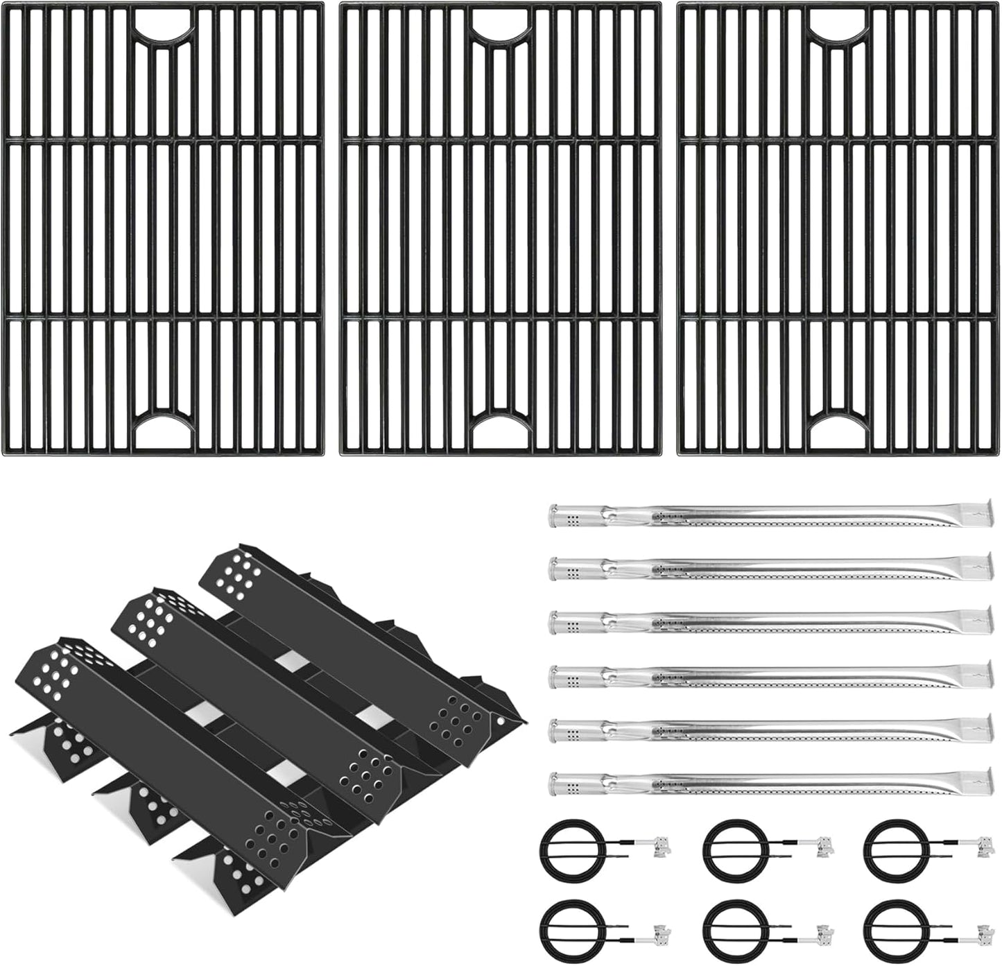 Cooking Grate and Burner Kit for Nexgrill 6 Burner Models