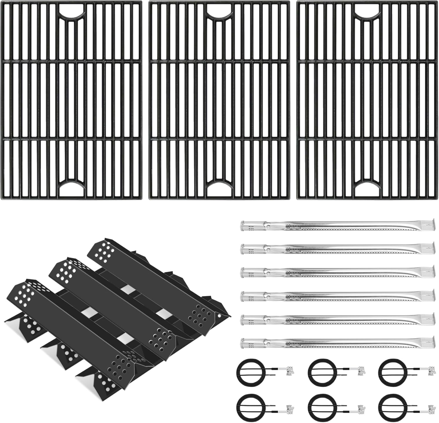 Cooking Grate and Burner Kit for Nexgrill 6 Burner Models