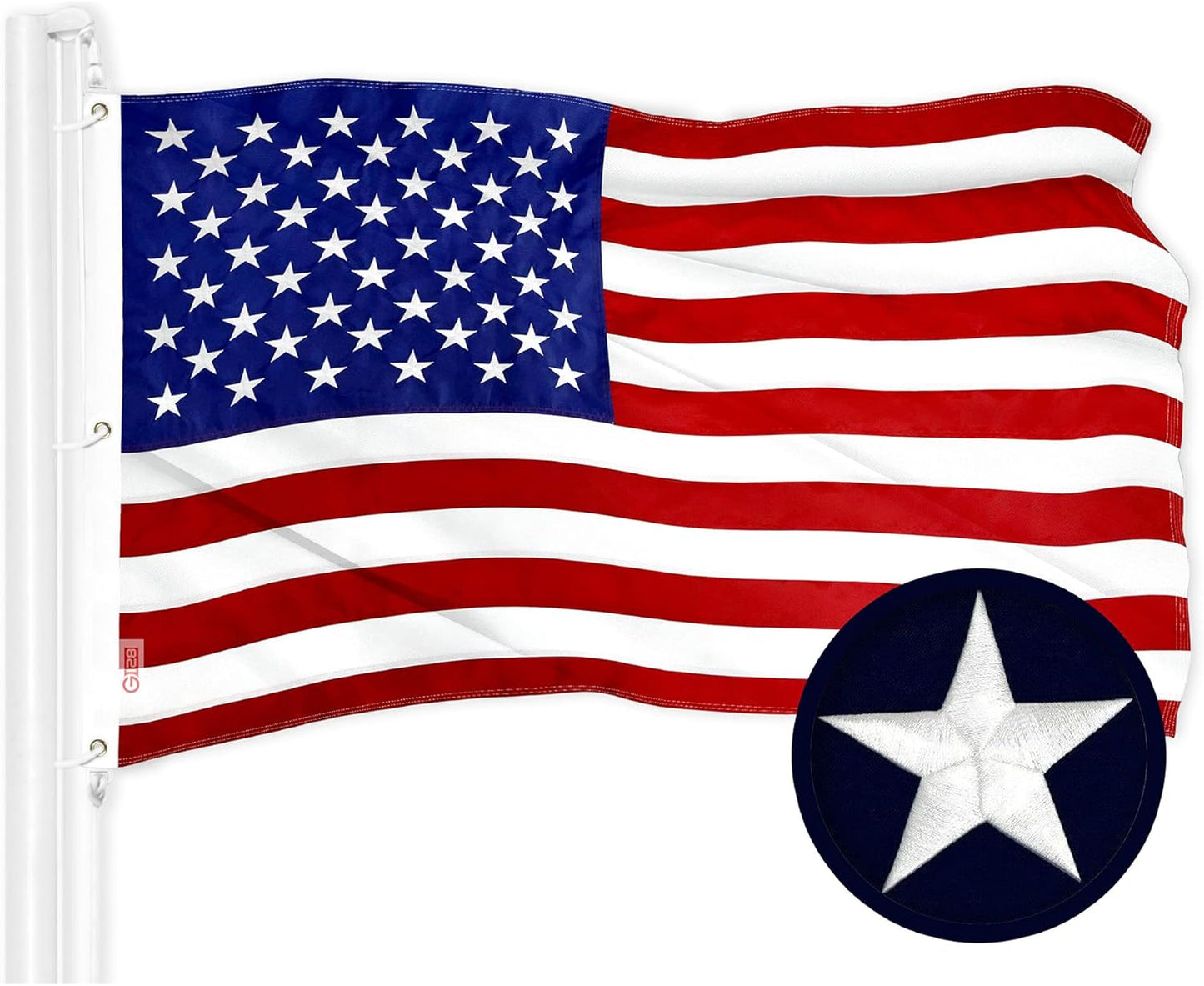G128 American USA Flag 5x8 Ft ToughWeave Series for All Use