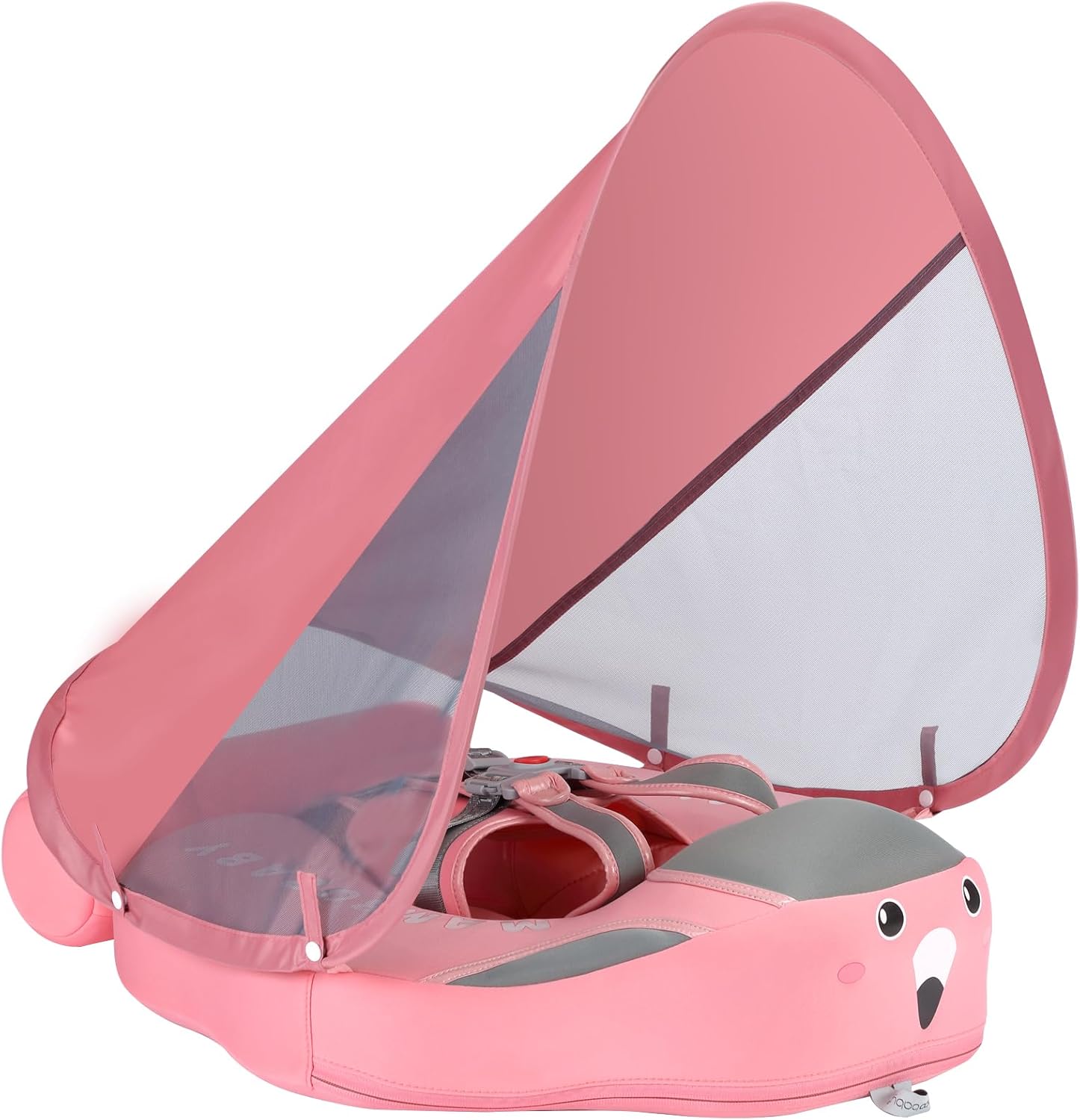Mambobaby Float Add Tail Non-Inflatable Baby Swim Float with Canopy