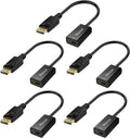 4K DisplayPort to HDMI Adapter 5 Pack - Compact 4K Video