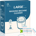 LEIZA 24-Pack Washer Cleaner Tablets - Fresh & Clean Laundry Machines