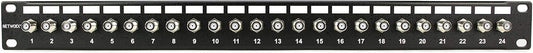 Networx Coaxial Patch Panels: 24 Port F-Connector Solution