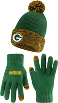 Ultra Game NFL Super Soft Two Tone Winter Beanie and Touch Screen Fan