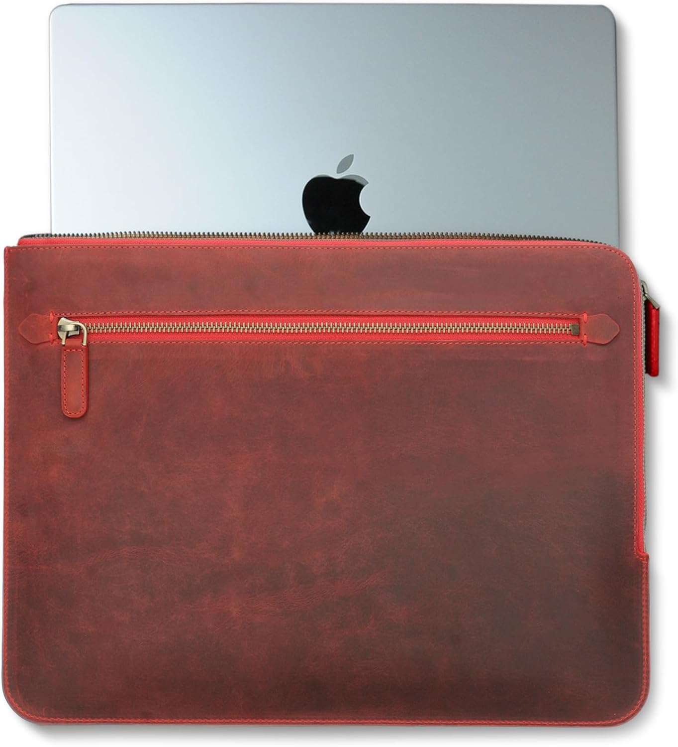 Handmade Genuine Leather Slim-Fit Sleeve Bag for MacBook Air