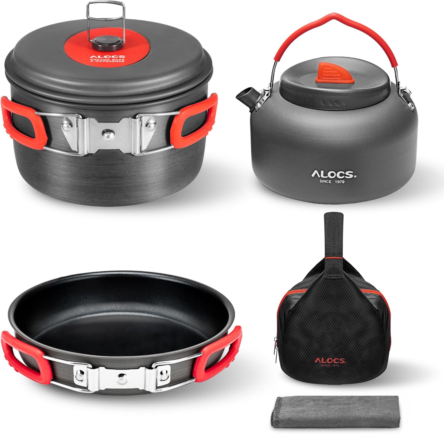 Alocs Lightweight Camping Cookware Set