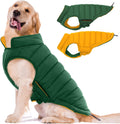 Reversible Dog Coat Waterproof Windproof Puffer Vest for Large Dogs
