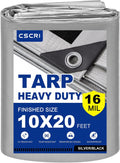 16Mil Heavy Duty Waterproof Tarp 10x20 for All-Season Use