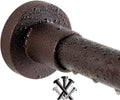BRIOFOX Shower Curtain Rod 43-73 in Matte Bronze - Rustproof Tension