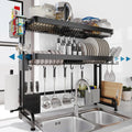 Over The Sink Dish Drying Rack 3 Tier Expandable - Space-Saving