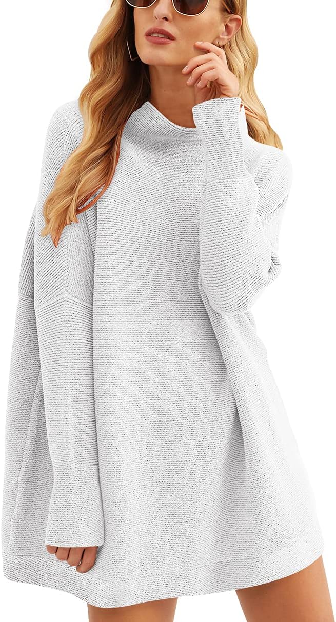 Oversized Casual Loose Turtleneck Sweater for Women 2025