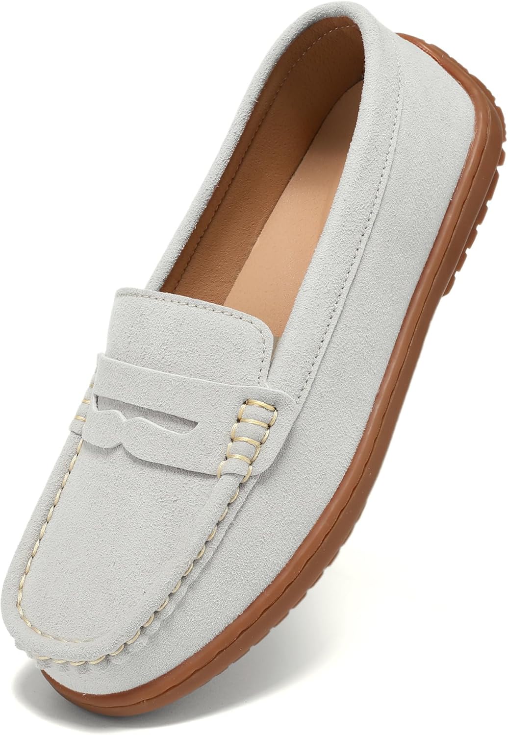 BEAUSEEN Women's Penny Loafers Slip-On for All-Day Comfort