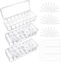Cable Organizer Box with Lid - Clear 3-Pack Cord Storage Set