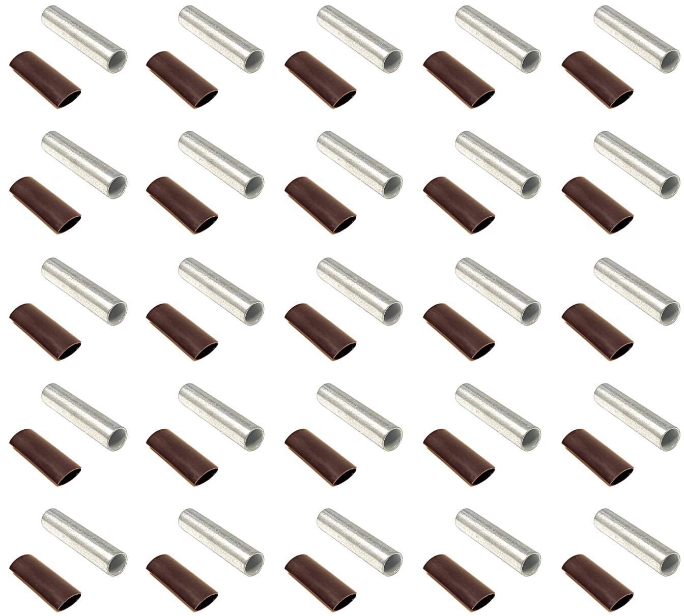 25 pcs 1/0 AWG Butt Splice Connectors for Marine Use