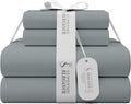 100% Cotton Twin Charcoal Gray Sheets Percale - Cool, Deep Pocket