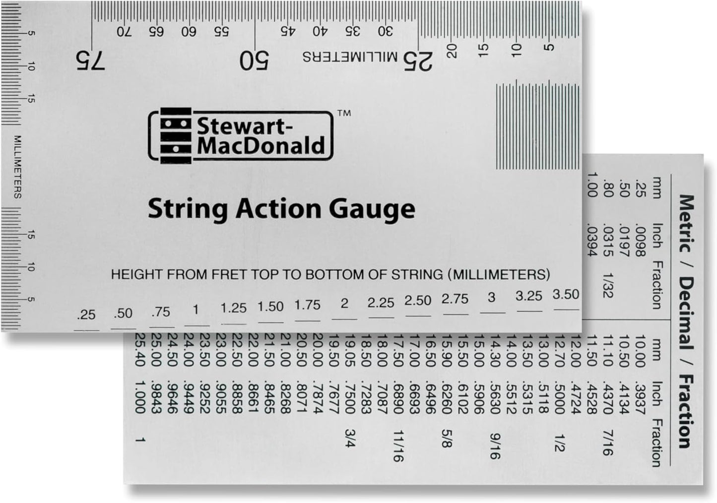 StewMac String Action Gauge: Precision Tool for Guitar Setup