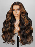 6x5 Glueless Ombre Body Wave Lace Front Wig 24in - Pre-Plucked Natural