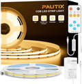 PAUTIX COB LED Strip Light 32.8ft 2700K Warm White - Even, Dimmable