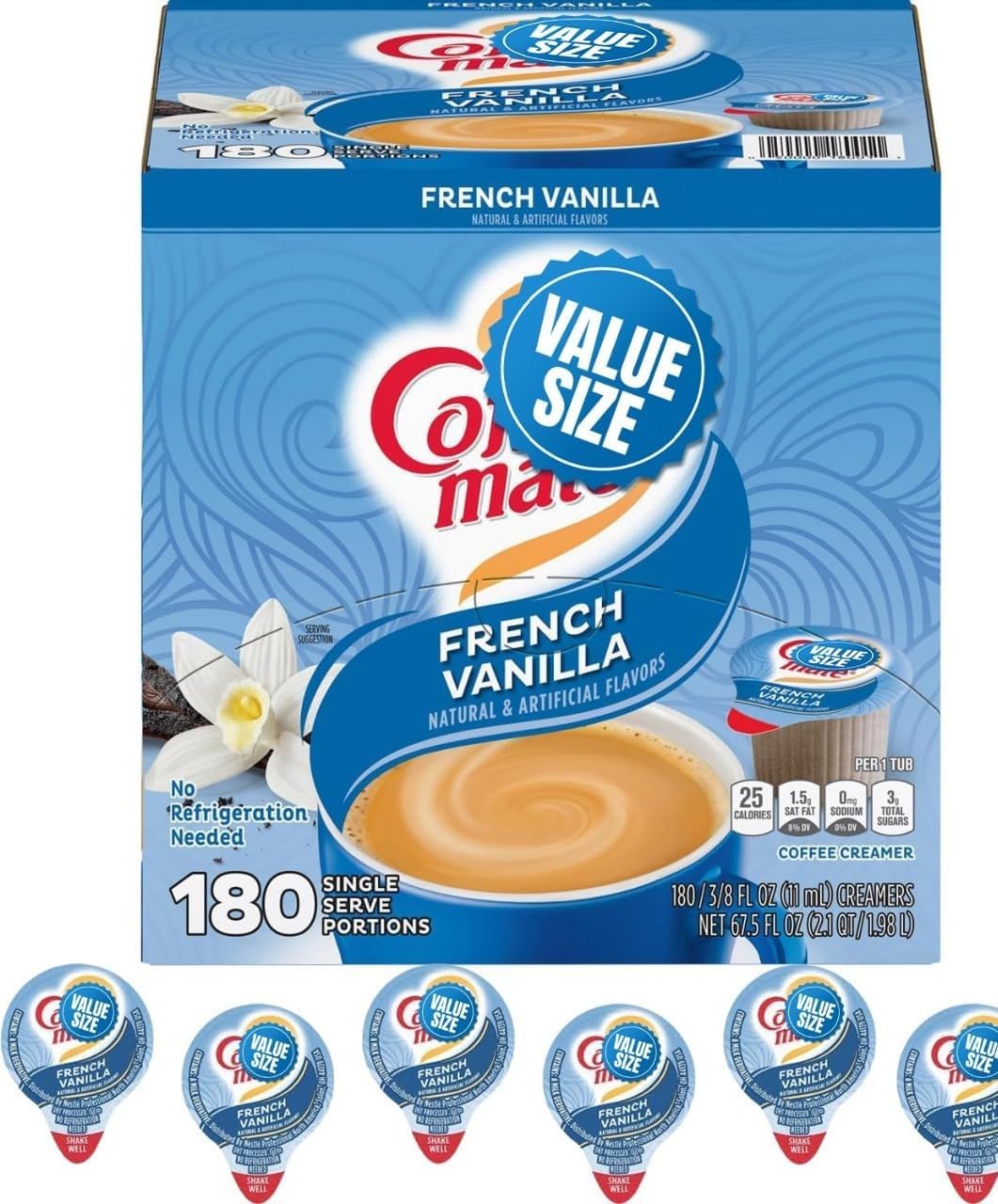 Delight French Vanilla Coffee Creamer Singles for Perfect Coffee